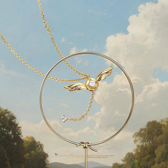 Harry Potter - Golden Snitch Necklace ( 18k Gold Plated )