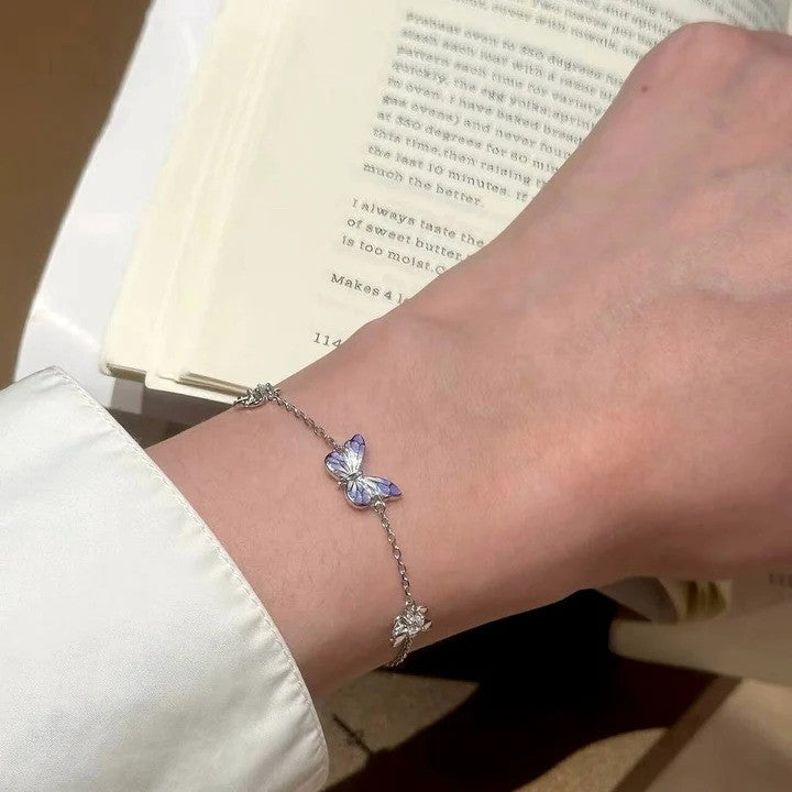 Luminous Dream Blue Butterfly Bracelet