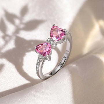 Pink Bow Ring