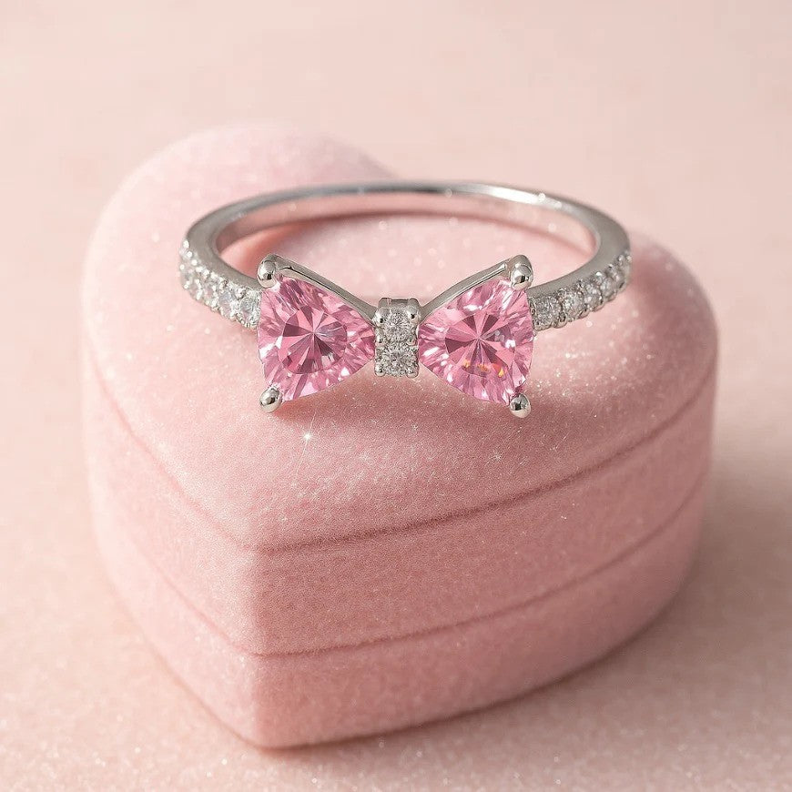 Pink Bow Ring