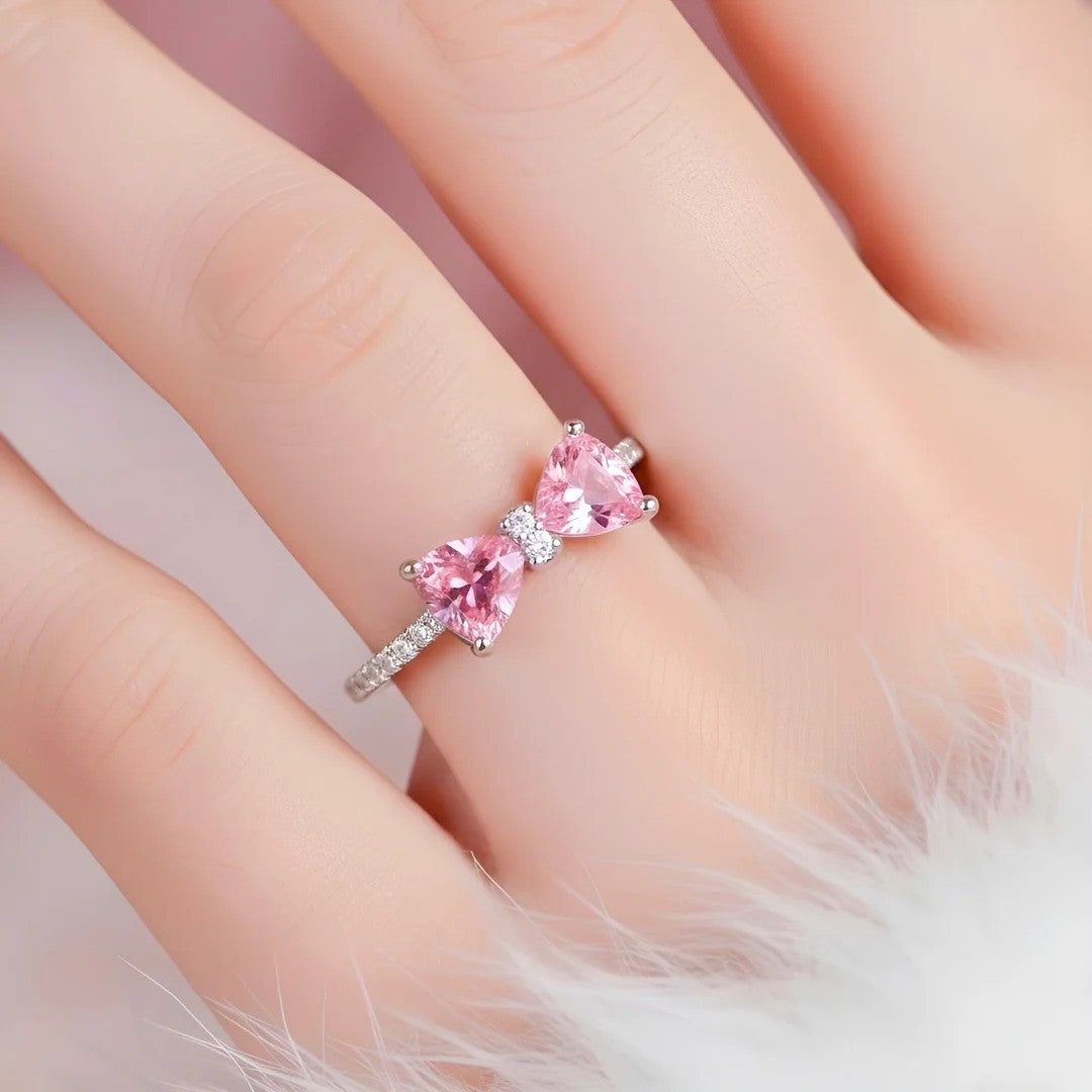 Pink Bow Ring