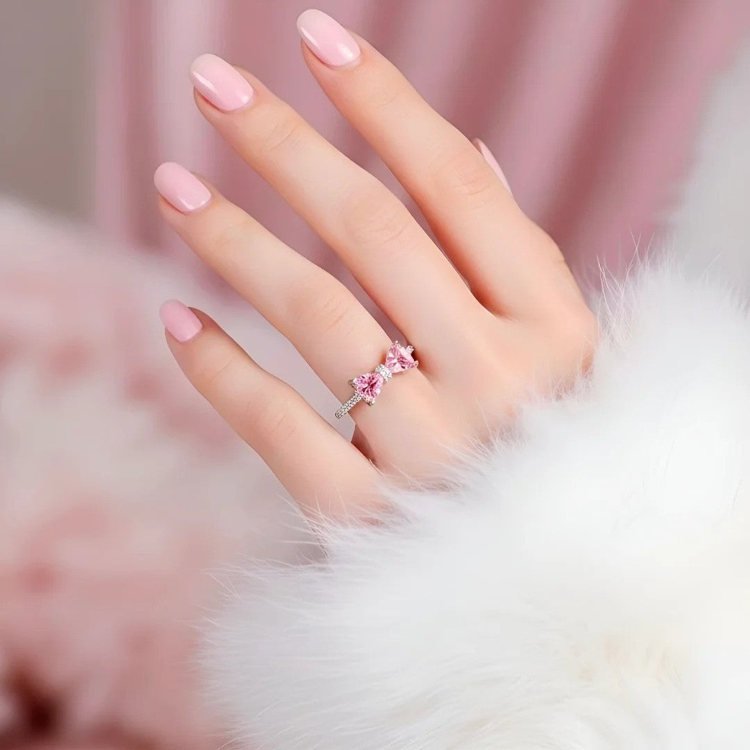 Pink Bow Ring