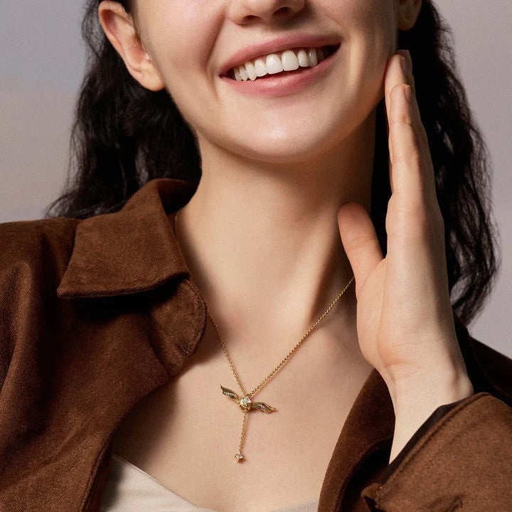 Harry Potter - Golden Snitch Necklace ( 18k Gold Plated )