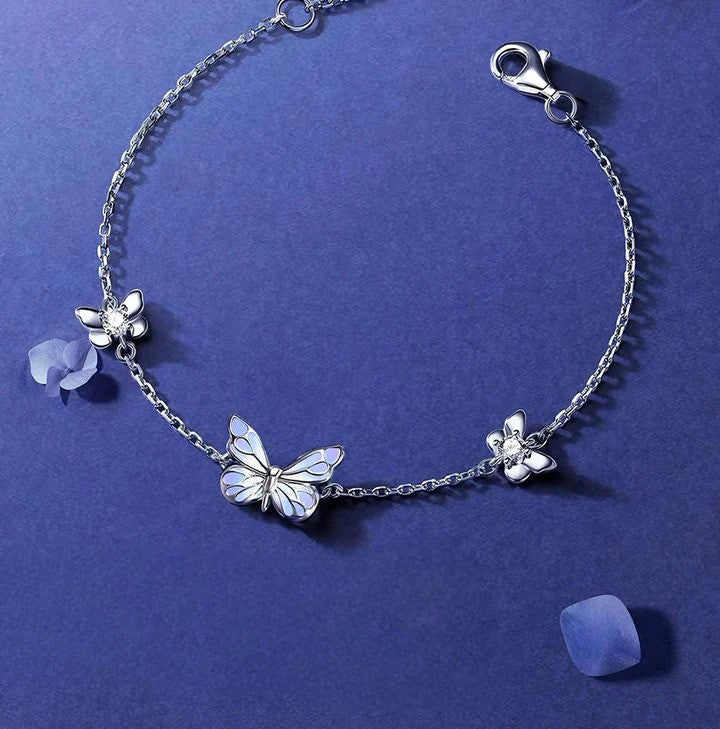Luminous Dream Blue Butterfly Bracelet
